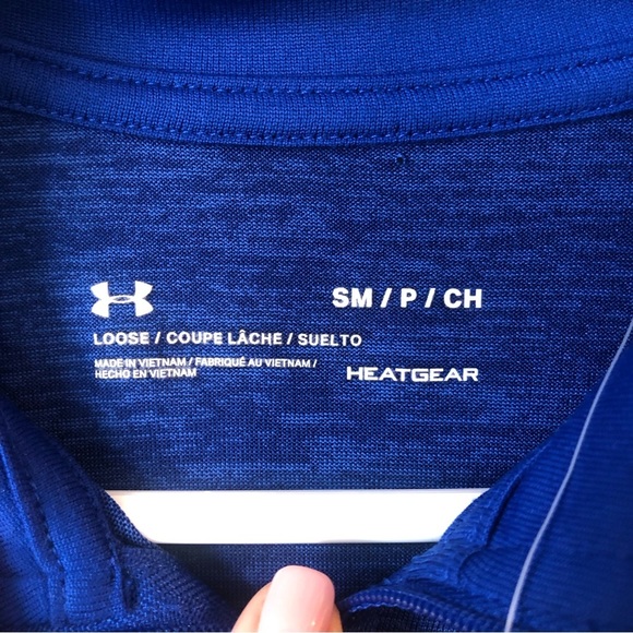 NWT Under Armor Men’s Small Loose Heat Gear 3/4 Zip Long sleeve Pullover - Picture 7 of 9